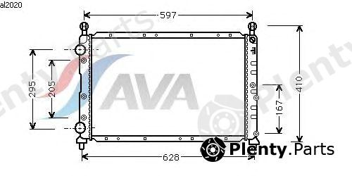  AVA QUALITY COOLING part AL2020 Radiator, engine cooling