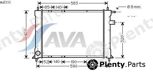  AVA QUALITY COOLING part AU2111 Radiator, engine cooling