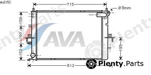  AVA QUALITY COOLING part AU2152 Radiator, engine cooling