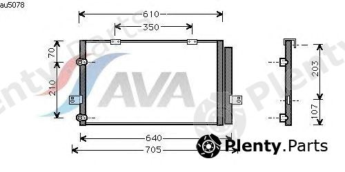  AVA QUALITY COOLING part AU5078 Condenser, air conditioning