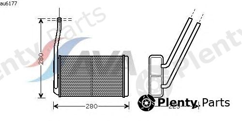  AVA QUALITY COOLING part AU6177 Heat Exchanger, interior heating