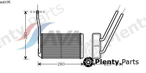  AVA QUALITY COOLING part AU6195 Heat Exchanger, interior heating
