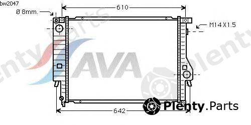  AVA QUALITY COOLING part BW2047 Radiator, engine cooling