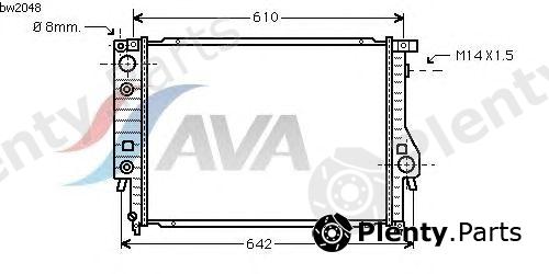  AVA QUALITY COOLING part BW2048 Radiator, engine cooling