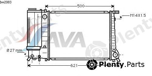  AVA QUALITY COOLING part BW2083 Radiator, engine cooling