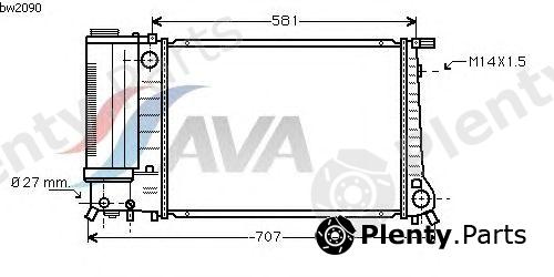  AVA QUALITY COOLING part BW2090 Radiator, engine cooling