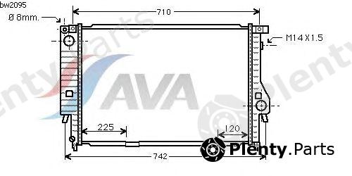  AVA QUALITY COOLING part BW2095 Radiator, engine cooling