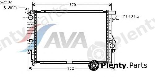  AVA QUALITY COOLING part BW2102 Radiator, engine cooling