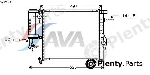  AVA QUALITY COOLING part BW2124 Radiator, engine cooling