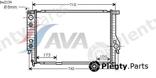  AVA QUALITY COOLING part BW2134 Radiator, engine cooling