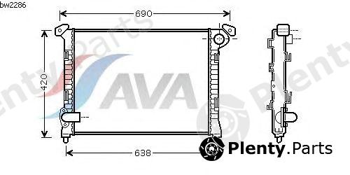  AVA QUALITY COOLING part BW2286 Radiator, engine cooling