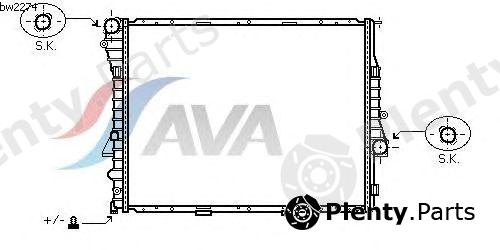  AVA QUALITY COOLING part BWA2274 Radiator, engine cooling