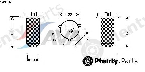  AVA QUALITY COOLING part BWD216 Dryer, air conditioning