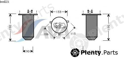  AVA QUALITY COOLING part BWD221 Dryer, air conditioning