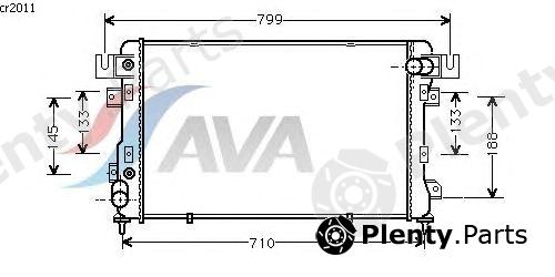  AVA QUALITY COOLING part CR2011 Radiator, engine cooling