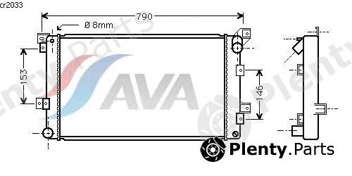  AVA QUALITY COOLING part CR2033 Radiator, engine cooling