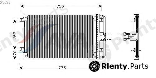  AVA QUALITY COOLING part CR5021 Condenser, air conditioning