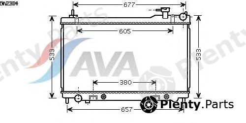  AVA QUALITY COOLING part DN2304 Radiator, engine cooling