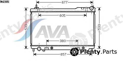  AVA QUALITY COOLING part DN2305 Radiator, engine cooling