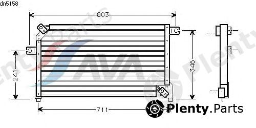  AVA QUALITY COOLING part DN5158 Condenser, air conditioning