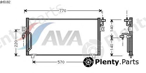  AVA QUALITY COOLING part DN5182 Condenser, air conditioning