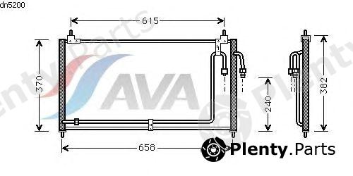  AVA QUALITY COOLING part DN5200 Condenser, air conditioning