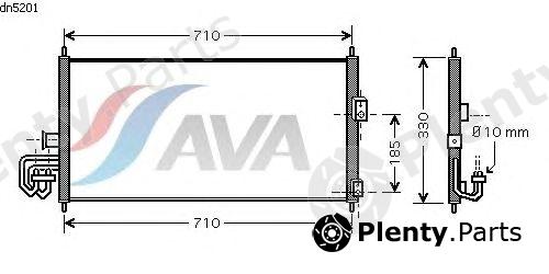  AVA QUALITY COOLING part DN5201 Condenser, air conditioning