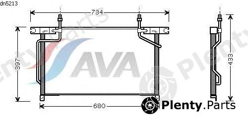  AVA QUALITY COOLING part DN5213 Condenser, air conditioning