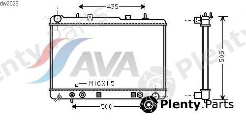  AVA QUALITY COOLING part DW2025 Radiator, engine cooling