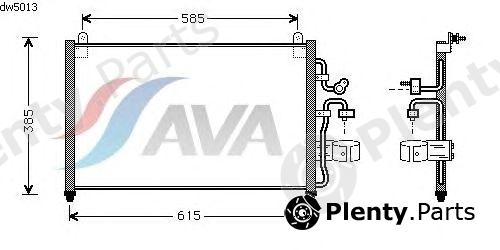  AVA QUALITY COOLING part DW5013 Condenser, air conditioning