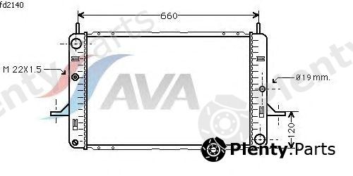  AVA QUALITY COOLING part FD2140 Radiator, engine cooling