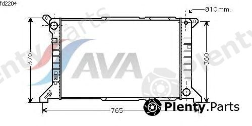  AVA QUALITY COOLING part FD2204 Radiator, engine cooling