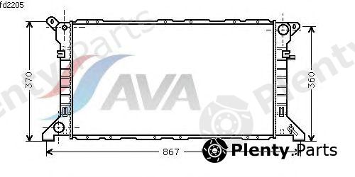  AVA QUALITY COOLING part FD2205 Radiator, engine cooling
