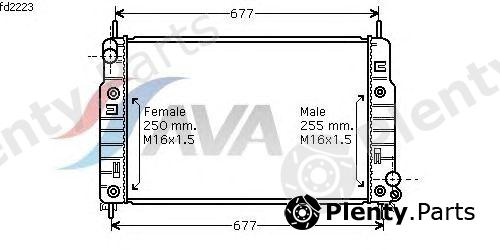 AVA QUALITY COOLING part FD2223 Radiator, engine cooling