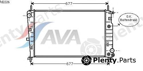  AVA QUALITY COOLING part FD2226 Radiator, engine cooling