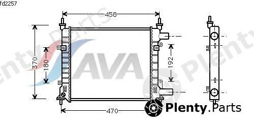  AVA QUALITY COOLING part FD2257 Radiator, engine cooling