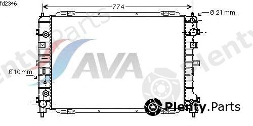  AVA QUALITY COOLING part FD2346 Radiator, engine cooling