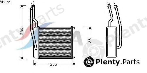 AVA QUALITY COOLING part FD6272 Heat Exchanger, interior heating