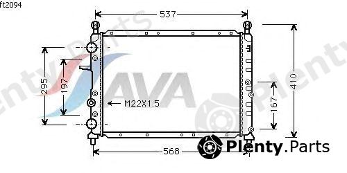  AVA QUALITY COOLING part FT2094 Radiator, engine cooling