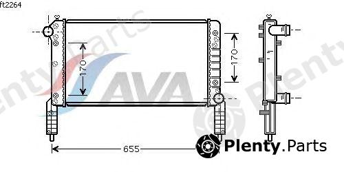  AVA QUALITY COOLING part FT2264 Radiator, engine cooling
