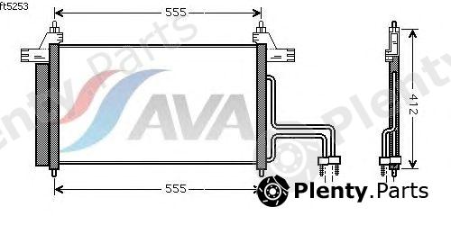  AVA QUALITY COOLING part FT5253 Condenser, air conditioning