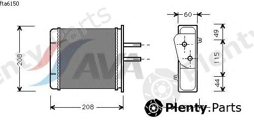  AVA QUALITY COOLING part FTA6150 Heat Exchanger, interior heating