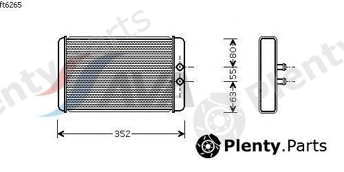  AVA QUALITY COOLING part FTA6265 Heat Exchanger, interior heating