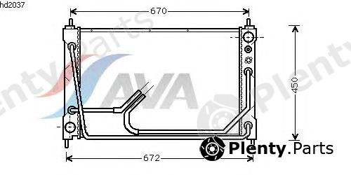  AVA QUALITY COOLING part HD2037 Radiator, engine cooling