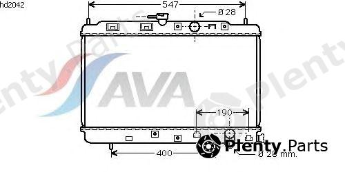  AVA QUALITY COOLING part HD2042 Radiator, engine cooling