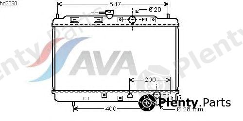  AVA QUALITY COOLING part HD2050 Radiator, engine cooling