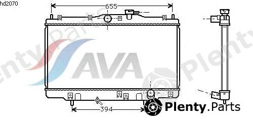  AVA QUALITY COOLING part HD2070 Radiator, engine cooling