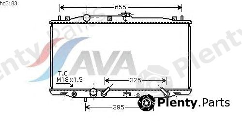  AVA QUALITY COOLING part HD2183 Radiator, engine cooling
