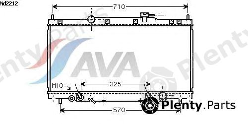  AVA QUALITY COOLING part HD2212 Radiator, engine cooling