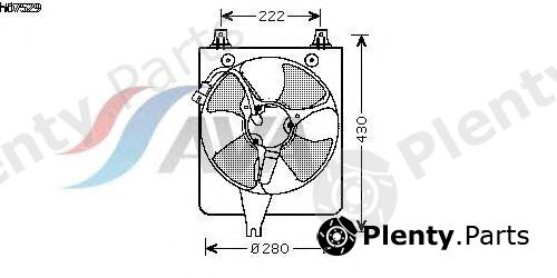  AVA QUALITY COOLING part HD7529 Fan, radiator